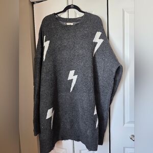 Umgee Lightening Bolt Sweater Dress